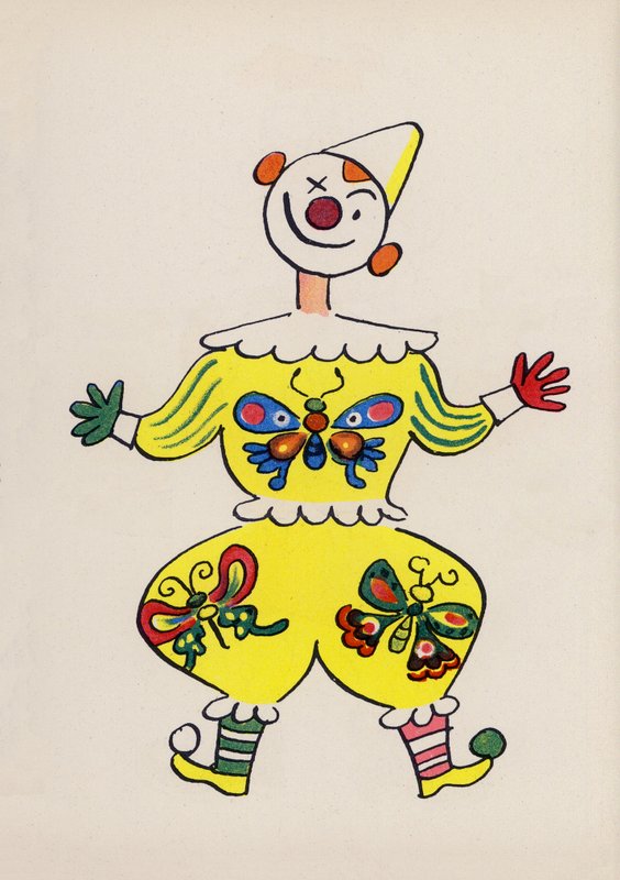 Jeden z Bláznivých lidí Waltera Triera (barevná litografie) od Walter Trier