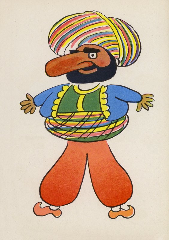 Jeden z Bláznivých lidí Waltera Triera (barevná litografie) od Walter Trier