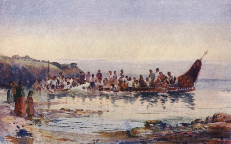 Nový Zéland: (barevná litografie) od Walter Wright