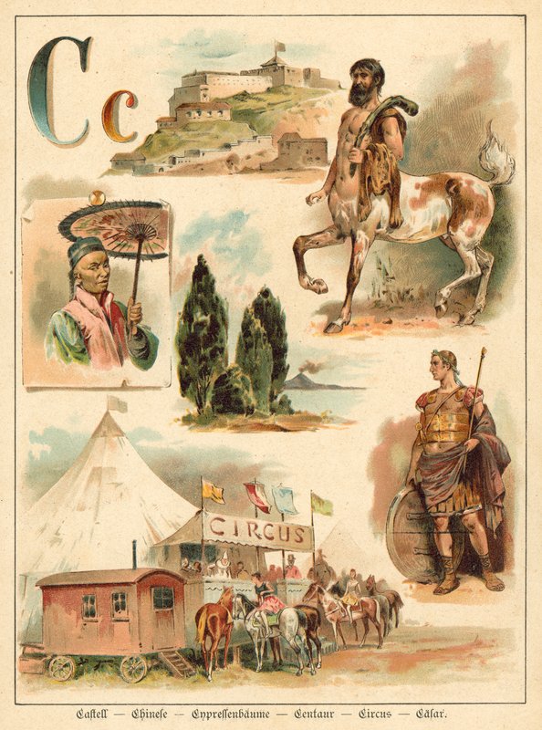 písmeno C (chromolitho) od Walter Zweigle