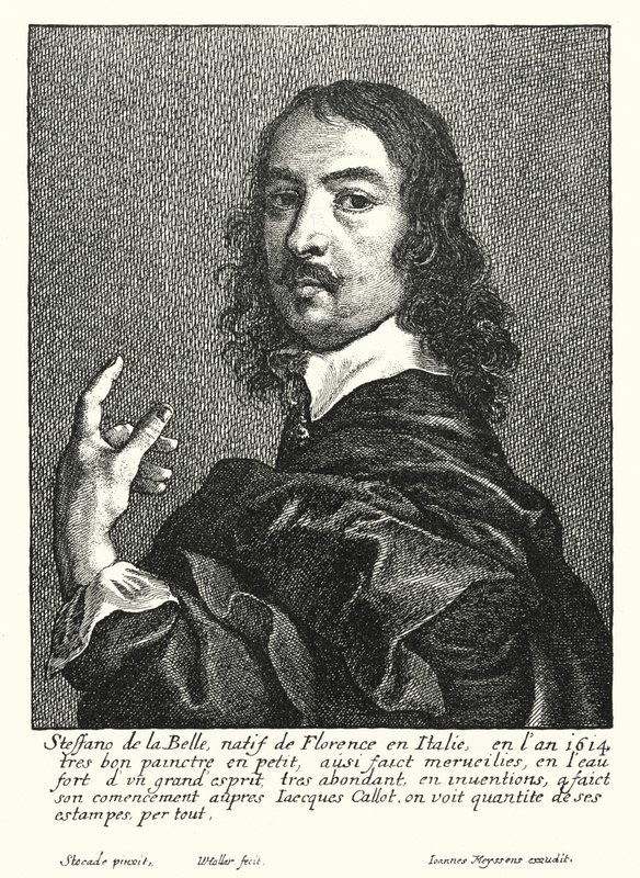 Stefano della Bella, italský kreslíř a grafik (rytina) od Wenceslaus (after) Hollar