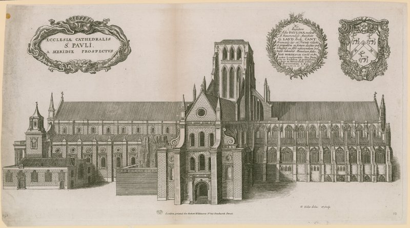Katedrála svatého Pavla, Londýn od Wenceslaus Hollar