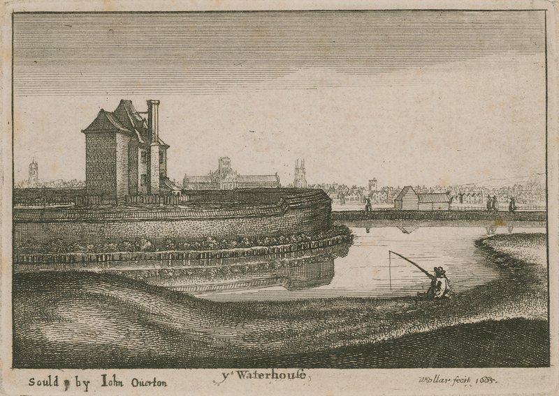 Vodní dům, Islington od Wenceslaus Hollar