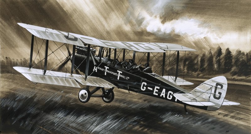De Havilland DH98 společnosti Aircraft Transport  Travel Ltd. od Wilf (20th century) Hardy