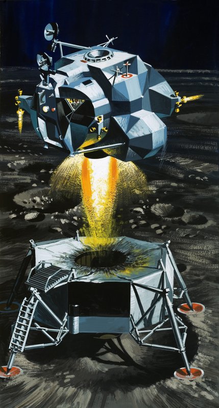 Jak se z přistávacího modulu na Měsíci stane raketa schopná odpalovat astronauty z povrchu Měsíce od Wilf (20th century) Hardy