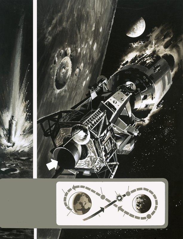 Mise Apollo 13 od Wilf (20th century) Hardy