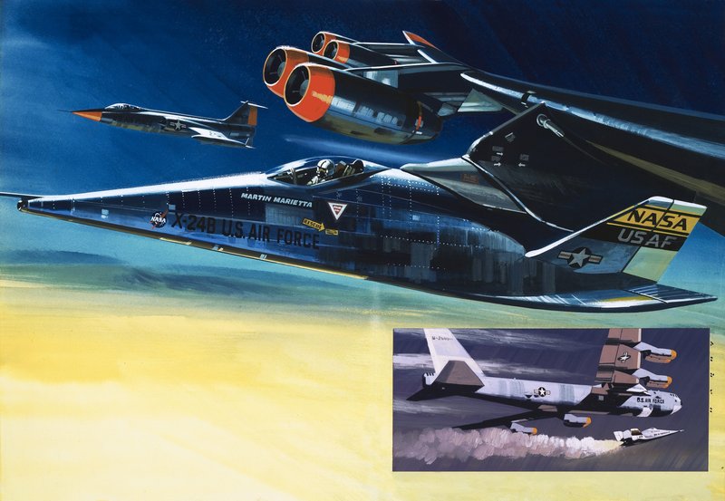 Raketoplán Martin Marietta X-24B od Wilf (20th century) Hardy