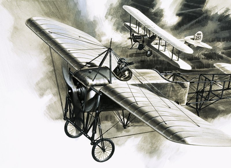 První průzkumný let RFC od Wilf (20th century) Hardy