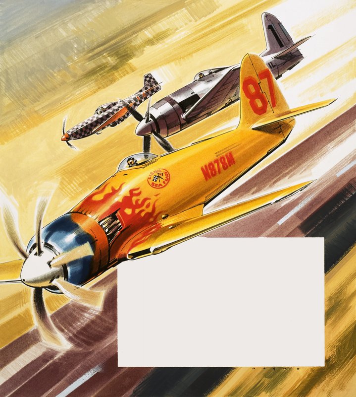 Tři závodníci "hot rod" z akrobatických soutěží od Wilf (20th century) Hardy