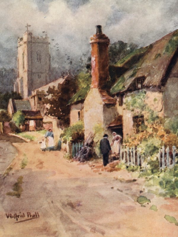 Old Sexton Huckleby (barevná litografie) od Wilfrid Williams Ball