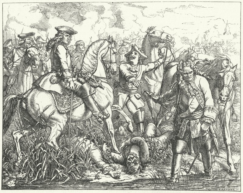 Zajetí maršála Tallarda v bitvě u Blenheimu, 1704 od Wilhelm Camphausen