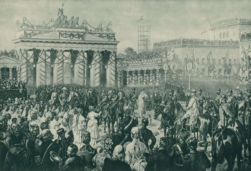 Oslavy vítězství Pruska ve francouzsko-pruské válce, Berlín, 16. června 1871 od Wilhelm Camphausen