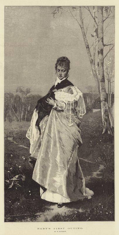 První výlet miminka od Wilhelm von Kaulbach