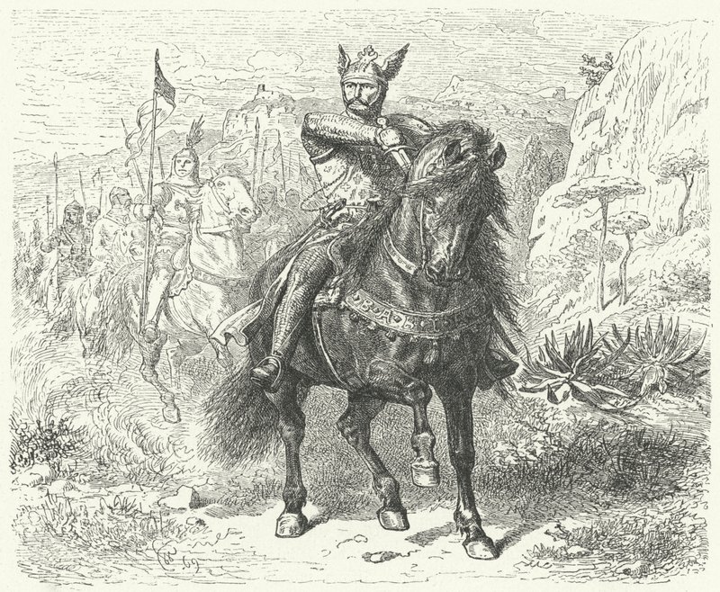 El Cid (rytina) od Wilhelm Camphausen