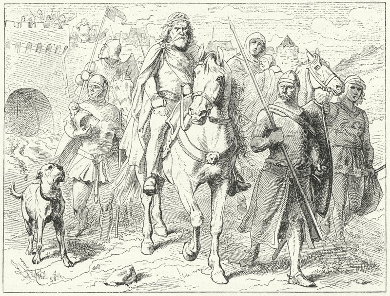 Jindřich lev, vévoda saský, před Bardowiek od Wilhelm Camphausen