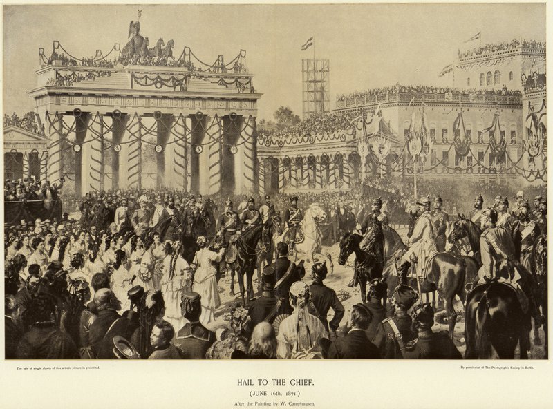 Otto von Bismarck v Berlíně v roce 1871 od Wilhelm Camphausen