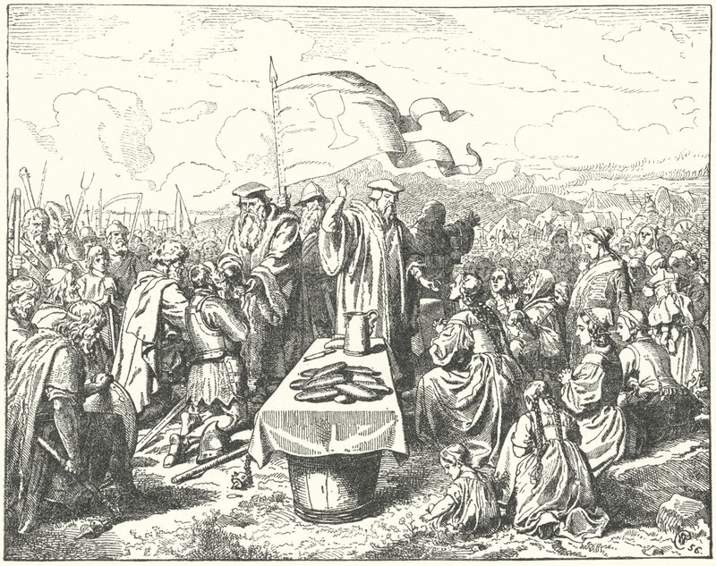 Táborité při přijímání pod širým nebem od Wilhelm Camphausen