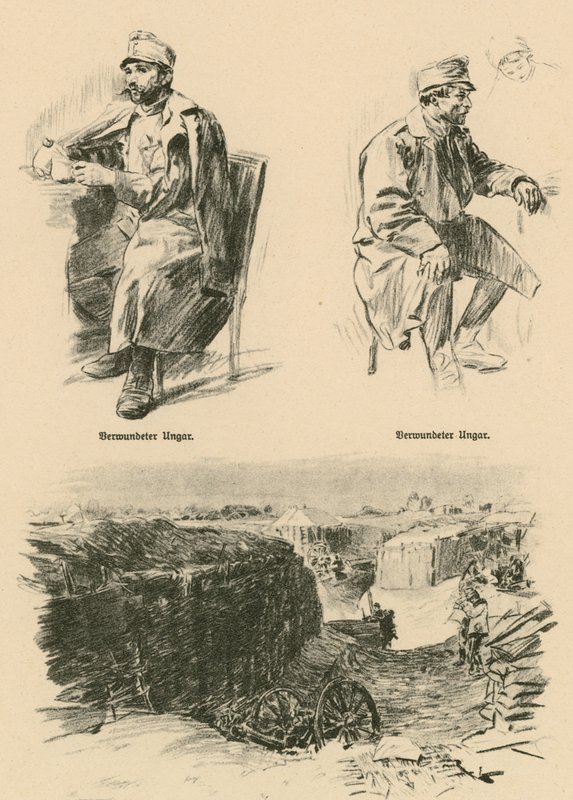 Zranění Maďaři, sestřeleni v ruském Polsku od Wilhelm Gause
