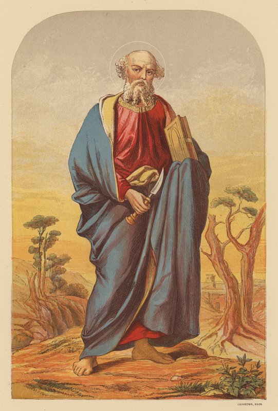 Svatý Bartoloměj (barevná litografie) od Wilhelm Kandler