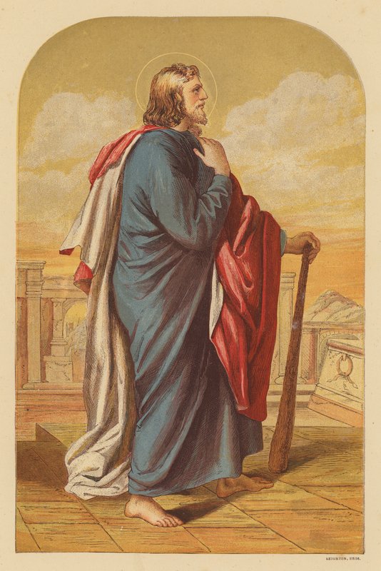 Svatý Juda Tadeáš (barevná litografie) od Wilhelm Kandler