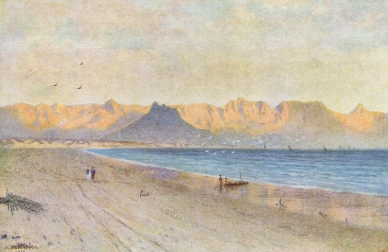 Na čele False Bay (barevná litografie) od Wilhelm Westhofen