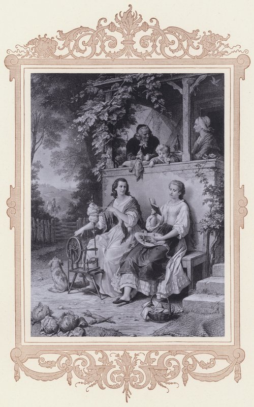 Friederike, pravda a poezie (litho) od Wilhelm von (after) Kaulbach