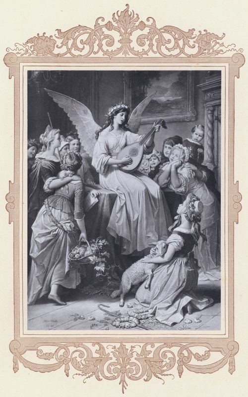 Mignon, Wilhelm Meister (litho) od Wilhelm von (after) Kaulbach