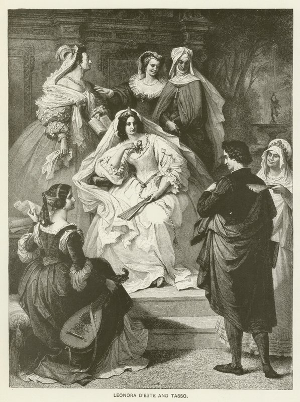 Leonora dEste a Tasso od Wilhelm von Kaulbach