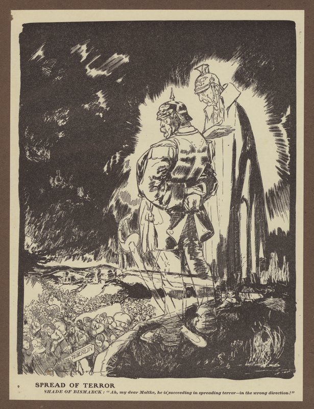 Šíření teroru (litho) od Will Dyson