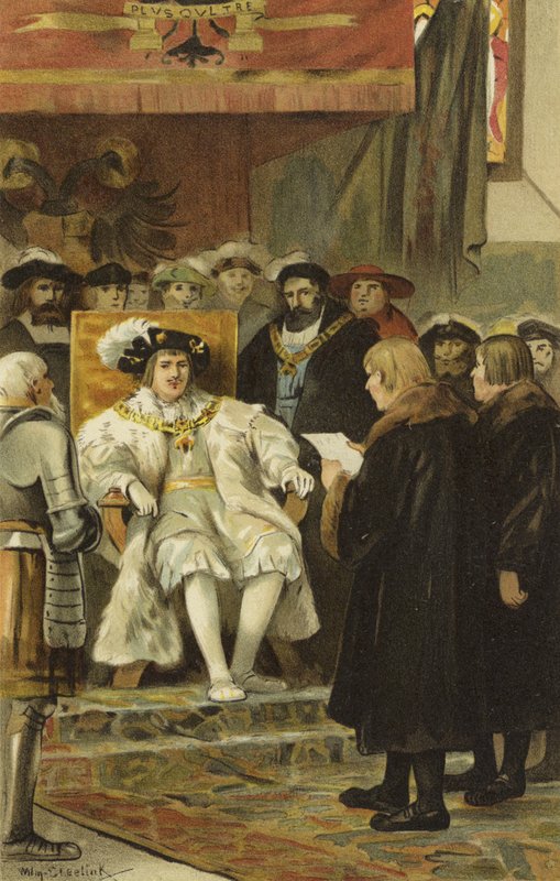 Inaugurace Karla V., Groningen, Nizozemsko, 1523 od Willem II Steelink