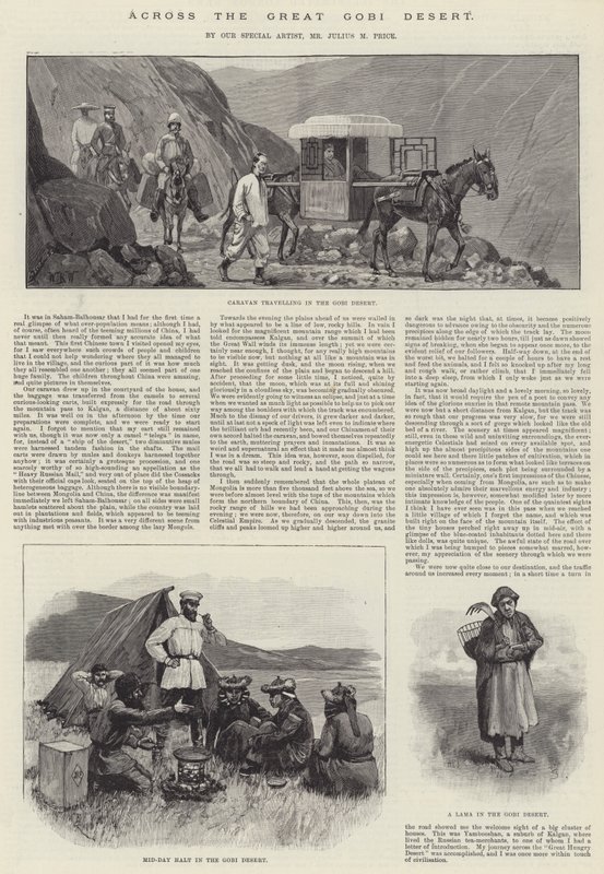 Přes Velkou poušť Gobi od William Barnes Wollen
