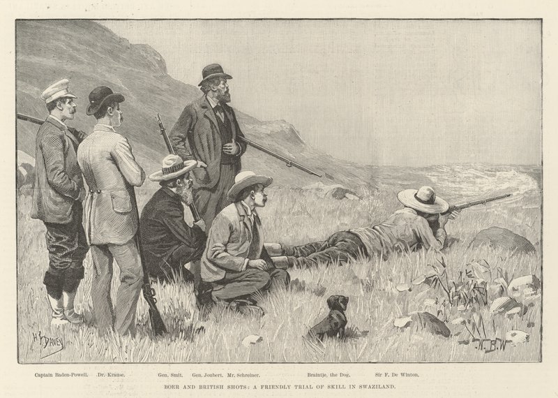 Boer and British Shots, Friendly Trial of Skill ve Svazijsku od William Barnes Wollen