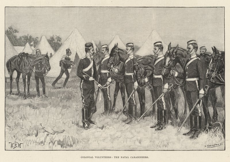 Koloniální dobrovolníci, Natal Carabineers od William Barnes Wollen