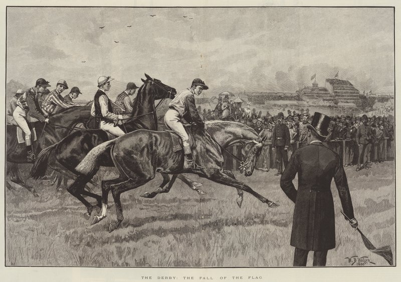 Derby, pád vlajky od William Barnes Wollen
