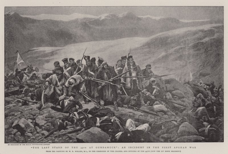 The Last Stand of the 44th at Gundamuck, Incident in the First Afghhan War od William Barnes Wollen