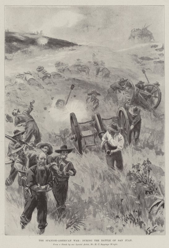 The Spanish-American War, during the Battle of San Juan  od William Barnes Wollen