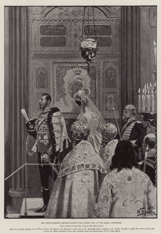 Svatba Mikuláše II., ruského cara od William Barnes Wollen