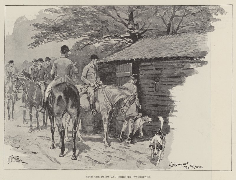 S Devonskými a Somersetskými Staghoundy od William Barnes Wollen