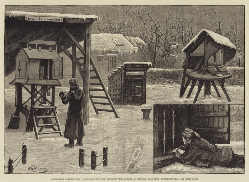 Greenwichská observatoř, fotografování teploty; Metoda odečítání hloubkových teploměrů od William Bazett Murray