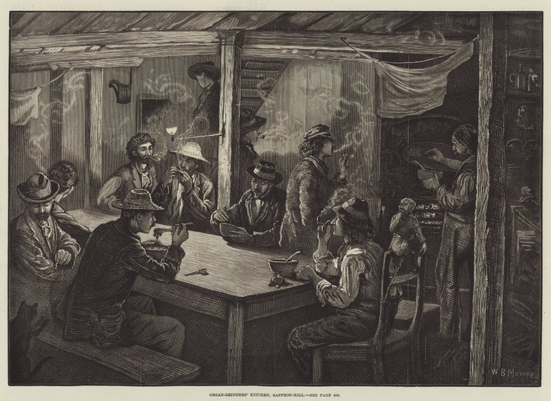 Varhanářská kuchyně, Saffron Hill od William Bazett Murray