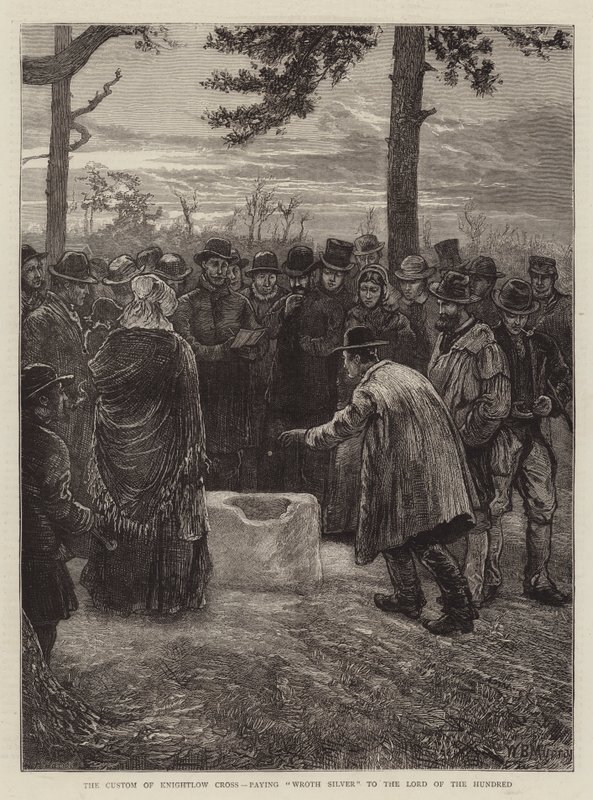 Zvyk rytířského kříže, placení Wrotha Silvera Pánu stovky od William Bazett Murray