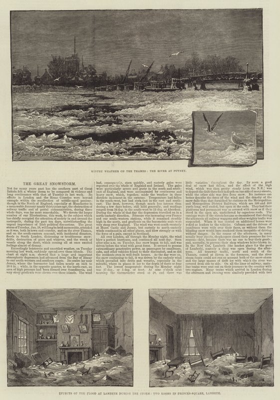 Velká sněhová bouře od William Biscombe Gardner