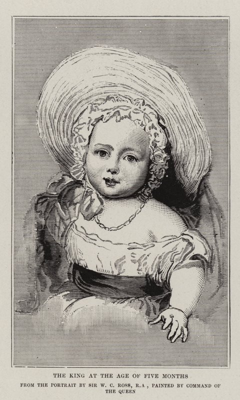 Král ve věku pěti měsíců od William Charles Ross