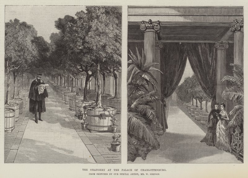 Oranžerie na zámku Charlottenburg od William Crimea Simpson