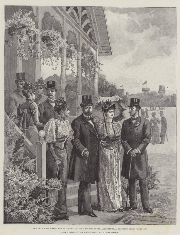 Princ z Walesu a vévoda z Yorku na výstavě Royal Agricultural Society