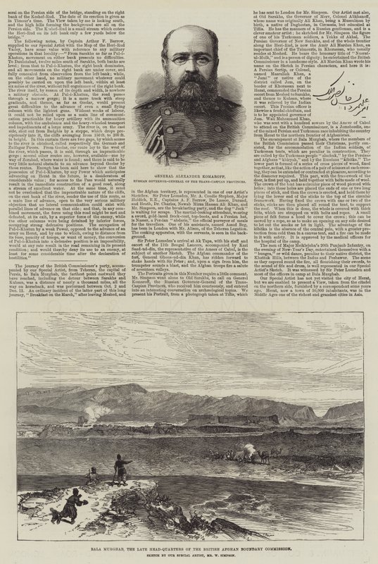 S afghánskou hraniční komisí od William Crimea Simpson