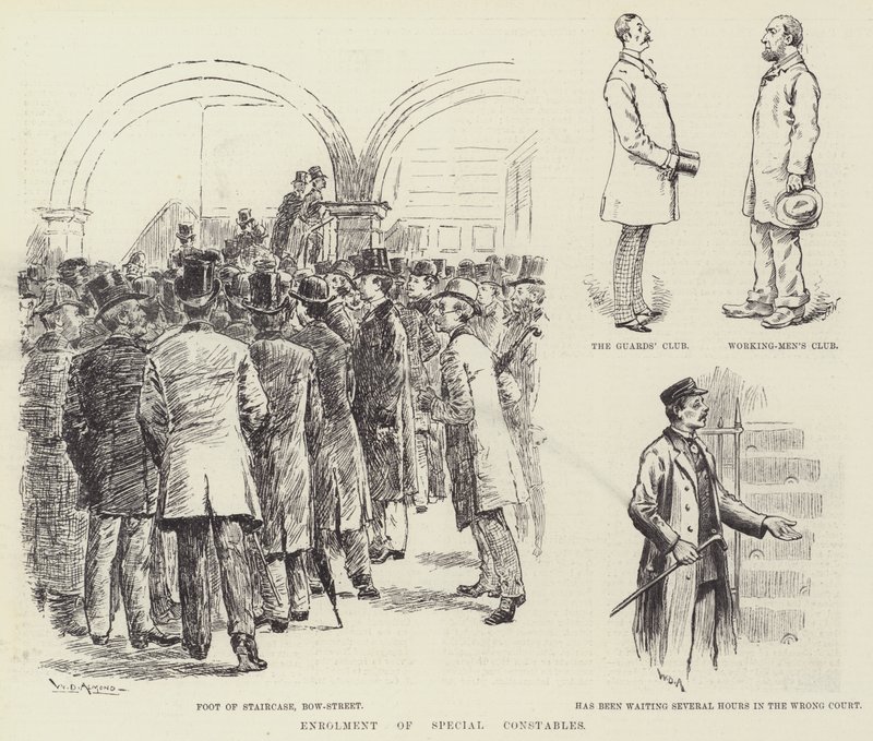 Registrace zvláštních strážníků od William Douglas Almond