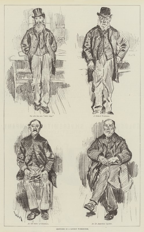 Náčrtky v londýnském Workhouse od William Douglas Almond