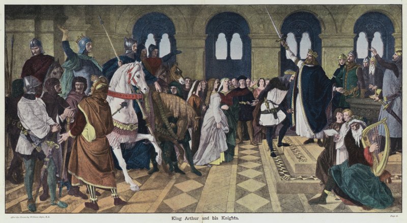 Král Artuš a jeho rytíři od William Dyce