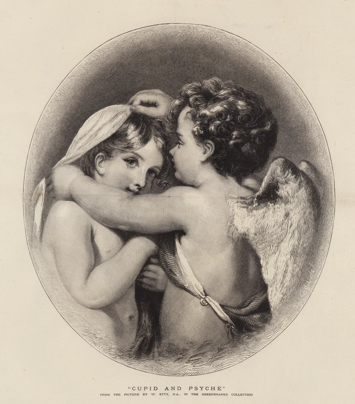 Amor a Psyché od William Etty